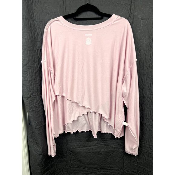 Tek Gear Lettuce-Edge Cross-Back Top Sortswear Loungewear Casual Chic SZ 4X:NWOT - Picture 6 of 11